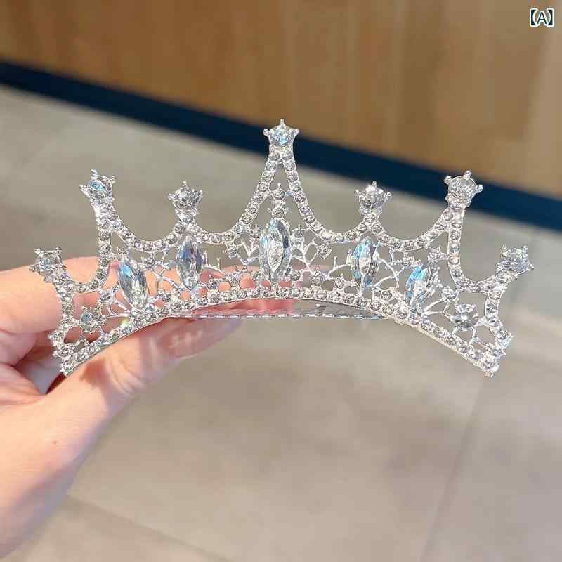 子供の ハイエンドの 王冠の 頭 飾りの 王女の ヘア ピンの 女の子の 王冠の 挿し木の 女の子の ショーの 髪の 櫛の 高級 感の ヘア ピン
