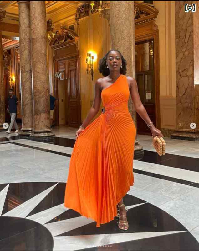 国境を 越えた アマゾン wishが 爆発 した 2022 欧米の 新型 シングル 肩の 透かし 彫り ワンピース ( 四 面 弾 )