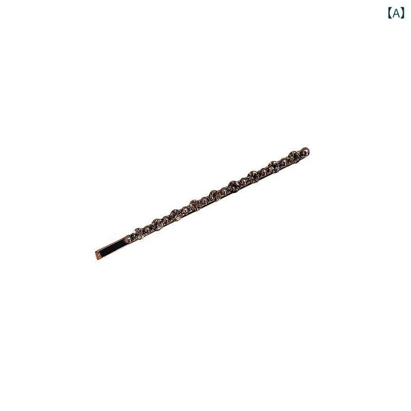 高級 感の ある 新型 日 韓 ヘア ピンの 前額 前髪 クリップの サイド クリップの 雰囲気が あります。(x2)