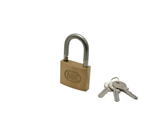 ハイロジック ステンWロック南京錠50ミリ同一鍵 3本キー G030