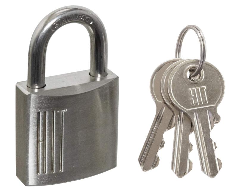 ツチノ 補助錠・錠前 HIT ステンレス南京錠 No.7700 30mm 同一キー (KA 1)