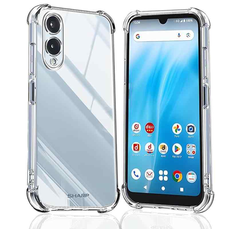 Koucfum 対応 arrows We2 F-52E FCG02 ケース軽量 耐衝撃透明ソフトTPU 米軍MIL規格全面保護 黄変防止取得 arrows We2 F-52E TPU カバー 保護ケース（四隅强化保護 シリコン 軟性 全透明 全面保護 衝