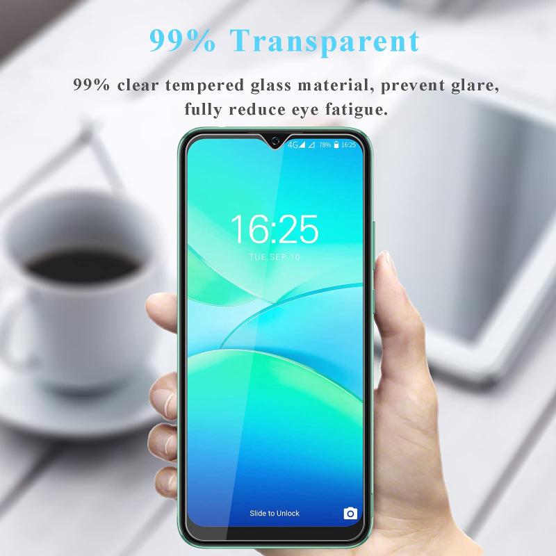 Blackv iew A70 ガラスフィルム、高光透過率、3D Touch、指紋防止、 硬度9H強化ガラス、スクリーンが破損するのを保護できます。【2枚セット Blackv iew A70 液晶保護フィルム】