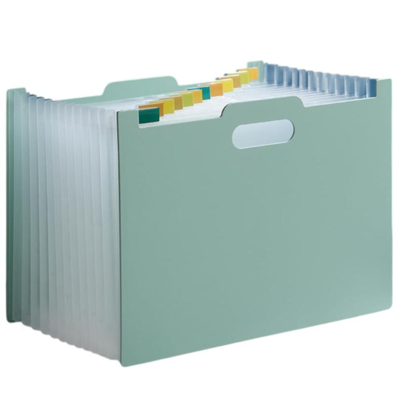 ARESACHI ファイルスタンド ファイル a4 仕切り ドキュメントファイル 13ポケット グレー