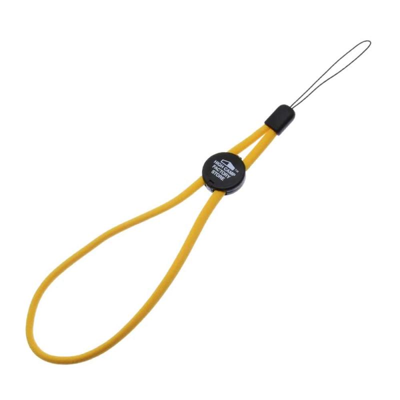 HIGHCAMP ハンドストラップ シンプル スマホ 携帯 落下防止 デジカメ 紛失防止 リストストラップHIGHCAMP ハンドストラップ ブラック 長さ：約25cm