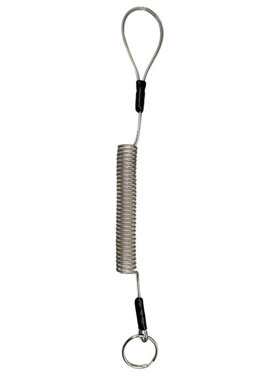 BeyonMind 鍵 パスケース 紛失防止 鍵紐コイル 伸びる ストラップ/落下防止 コード (約30cm～150cm) ステンレスワイヤー入り (日本製 MIND)
