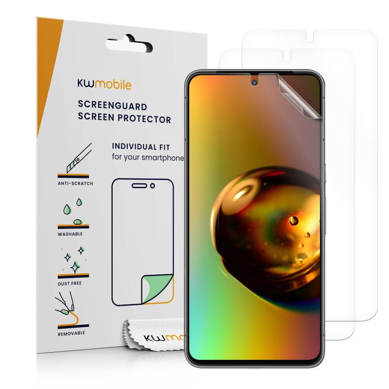 kwmobile 3x 保護フィルム Google Pixel 8 Pro対応 フィルム - ディスプレイ保護フィルム 無色透明 スクリーンプロテクター
