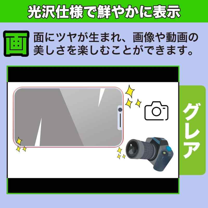 MotoMoto フィルム ZTE かんたんスマホ4 用 9H (強化ガラス 同等の高硬度) 保護フィルム 超透明で美しい 日本製 3