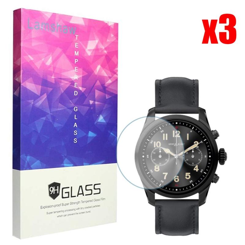 Lamshaw Montblanc Summit 2 保護フィルム, 9H ガラスフィルム カバー 対応 Montblanc Summit 2 スマートウォッチ
