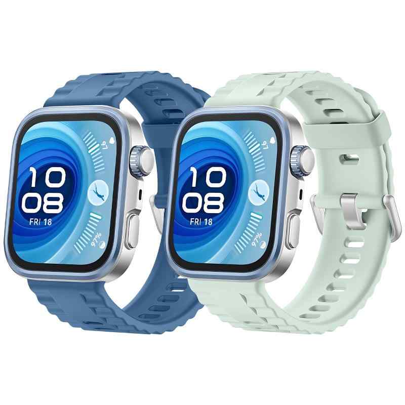 [HeeNia] バンド HUAWEI(ファーウェイ) Watch Fit 4 Pro/Watch Fit 4/Fit 3 対応 シリコンバンド オリジナルストラップ 交換ベルト 通気 軽量 シンプル 調節可能 取付簡単 スポーツストラップ 時計ベルト