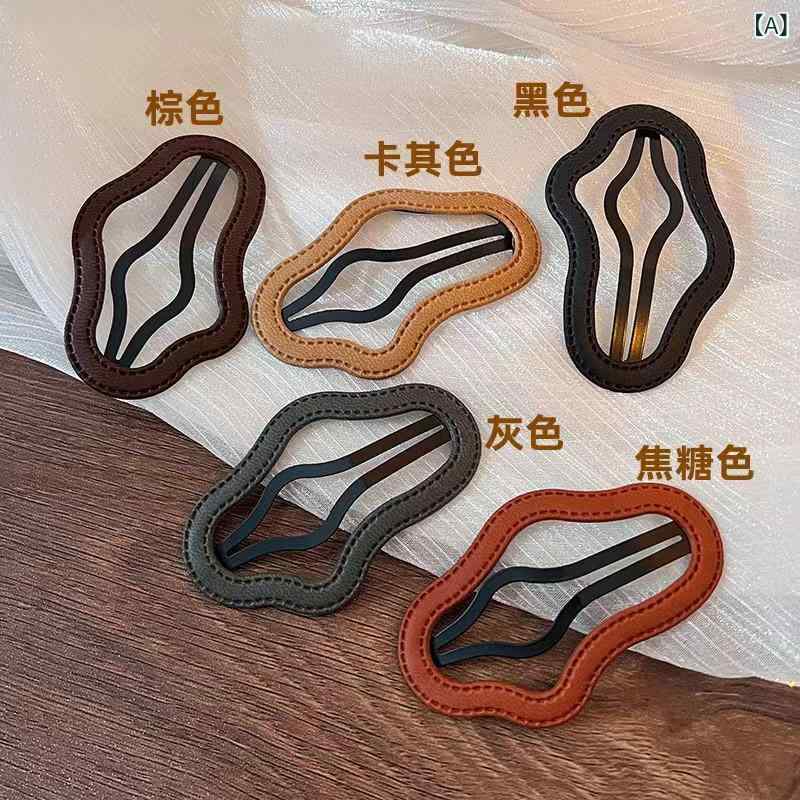 革の 雲の ヘア ピンの 前髪の 前髪の 額の ばらまいの ヘア ピンの 固定の ヘア ピンの bb クリップの 2024 新型の 高級 感の ヘア ピンの クリップ材料: 革商品番号: 055ブランド: その他スタイル: クラウドウォレッ...