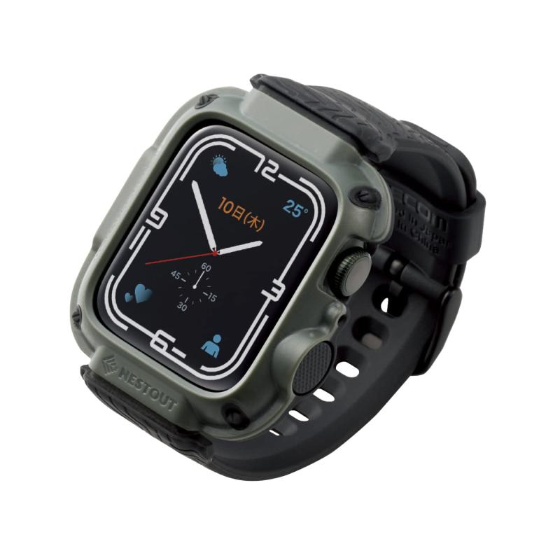 エレコム Apple Watch Series 7  バンパー バンド一体型 NESTOUT WALK