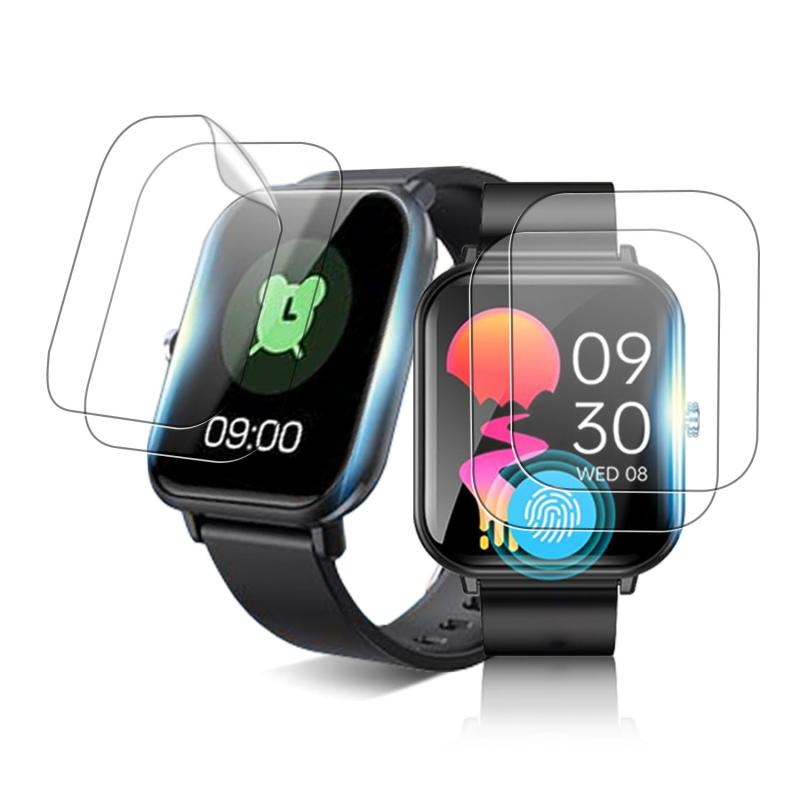  FUNTIC スマートウォッチ 1.85インチ 用 フィルム 保護フィルム  保護フィルム TPU製素材 傷防止 高透過率 指紋防止 装着簡単 極薄 撥水撥油 フィルム Smart Watch 1.85インチ