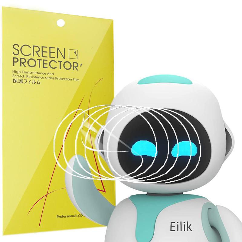 Lamshaw for Eilik 電子ロボットペット 保護フィルム, 6枚組 4H硬度 TPU 保護フィルム カバー 液晶フィルム 対応 Eilik Robot Pets