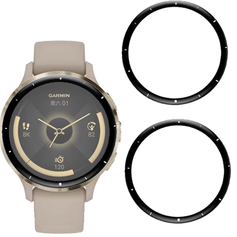 UIUIKA For Garmin Venu 3S フィルム 2枚 PET複合材 炭素繊維 超薄0.26mm 高透過率 気泡ゼロ 自動吸着 貼り付け簡単 指紋防止 耐衝撃 キズ防止 防指紋 撥水 撥油 