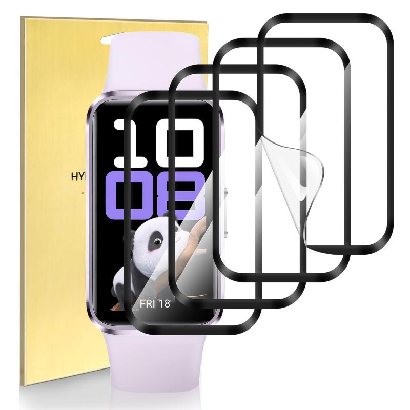 Suoman for HUAWEI Band 10保護フィルム(4枚）ファーウェイバンド10フィルム 擦れ防止 耐沖撃 防指紋の高精細フィルム