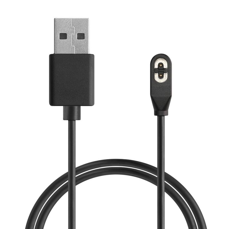 kwmobile 充電ケーブル AfterShokz Aeropex AS800 / OpenComm ASC100SG対応 USB充電器 - スマートウォッチ スペア チャージャー 黒色
