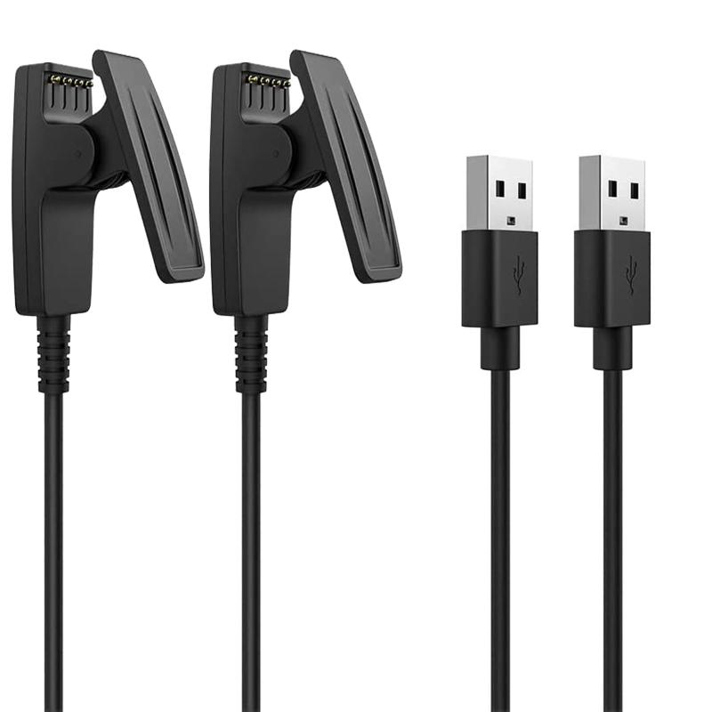 【Popolier】1M 充電ケーブル (2本) 対応 ガーミン 充電器 Garmin ForeAthlete 235J 230J 630J 35J 645 Music 735XTJ/ Lily/Vivomove HR/Approach G10 S20