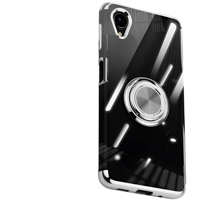 Galaxy A23 5G SCG18 SC-56C ケース ソフトケース リング付き 車載ホルダー対応 360°回転 スタンド機能 TPU クリア 耐衝撃 衝撃吸収 ケ..