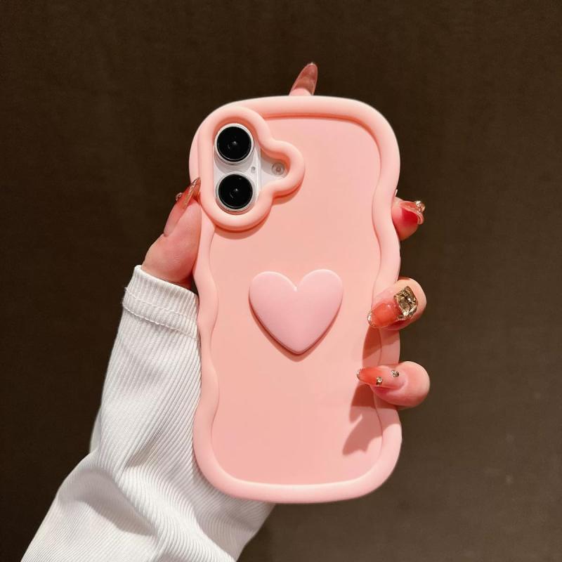 スマホケース 対応 17 ケース 可愛い クリアケース おしゃれ 韓国 人気 スマホケース TPU 耐衝撃 カバー かわいい 波状フレーム 軽量 ワイヤレス充電対応 ストラップホール付き skylight-10463440 スカイライト サンプル画像2