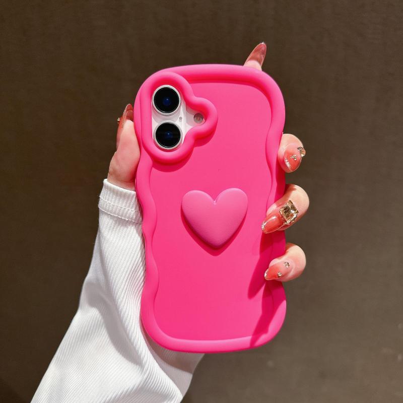 スマホケース 対応 17 ケース 可愛い クリアケース おしゃれ 韓国 人気 スマホケース TPU 耐衝撃 カバー かわいい 波状フレーム 軽量 ワイヤレス充電対応 ストラップホール付き skylight-10463440 スカイライト サンプル画像3