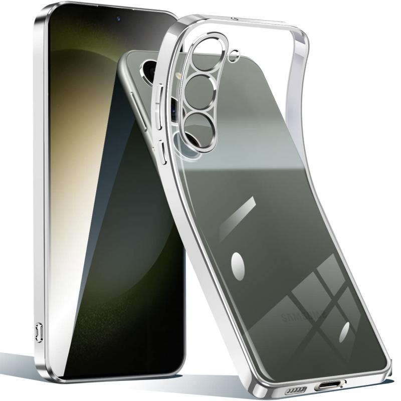 乐天商城 - Galaxy S23 ケース 透明 クリア 5G SC-51D SCG19 ギャラクシーS23 スマホケース カバー TPU 薄型 軽量 耐衝撃 メッキ加工 ソフト 人気 保護カバー