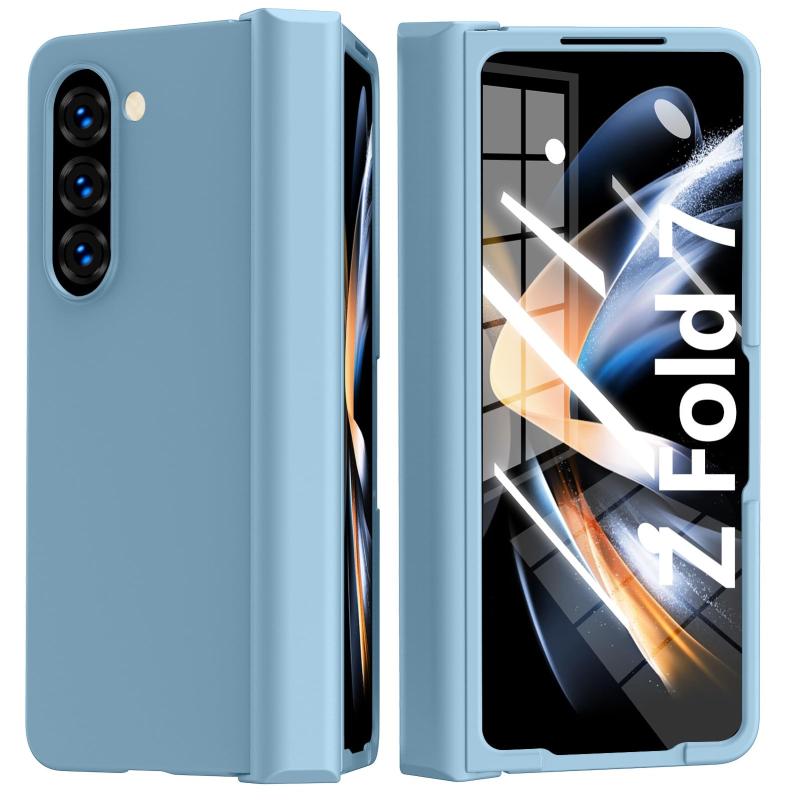 Rakuten - QOUNVYW 対応 Galaxy Z Fold 7 用 ケース ヒンジ保護 耐衝撃 PC素材 薄型 ギャラクシー Z フォールド7 5G 用 カバー 折り畳み ハードケース 肌感 ポリカーボネート素材 シンプル 軽量 おしゃれ 人気 指