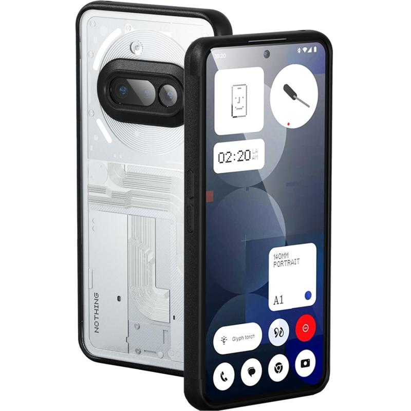 GYOKUYU For Nothing Phone3A ケース 携帯ケース 超透明PCバックパネルと柔軟なTPUフレーム スマホケース スクラブ 操作便利 超薄型 用カバー ケース(クリア)