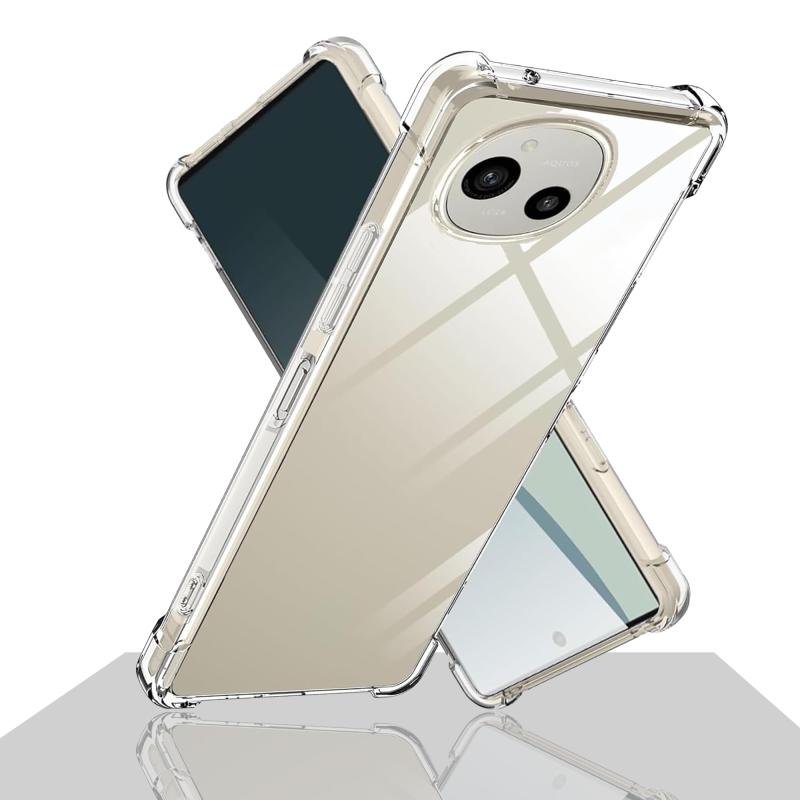Rakuten - Manshijie For aquos R10 ケース クリア AQUOS R9 ケース カバー SH-51E / SH-M28 対応 耐衝撃 ケース アクオスR9 保護ケース ソフト シリコンケース 軽量 透明シェル すり傷防止 黄変防止 薄型 落下防