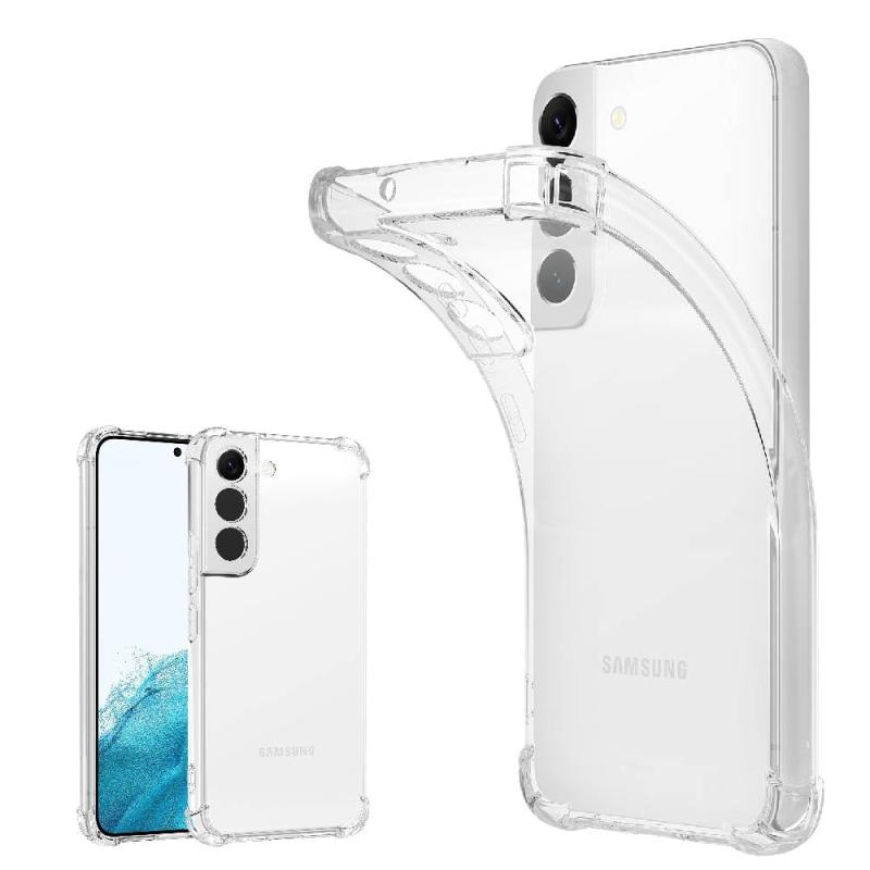 耐衝撃 Galaxy S22 SC-51C/SCG13 用 ソフトケース カバー ケース 薄型 軽量 耐衝撃 衝撃吸収 シリコン TPUバンパー 透明 カバ－ワイヤレス充電用 無地 クリア マイクロドット加工 互換性あり