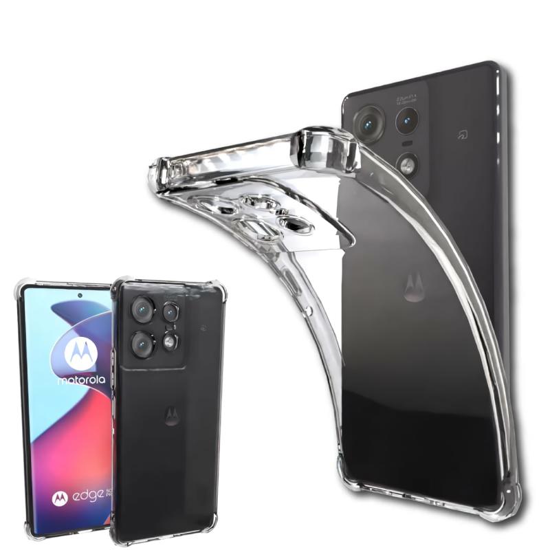 耐衝撃 motorola edge 50 pro / 50s pro SIMフリー 用 ソフトケース カバー ケース 薄型 軽量 耐衝撃 衝撃吸収 シリコン TPUバンパー 透明 カバ－ワイヤレス充電用 無地 クリア マイクロドット加工