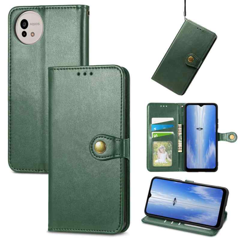 Rakuten - for Aquos Wish 4 SH-52E ケース 手帳型 ビジネスフリップノートレザーケースシンプルなレトロなファッション携帯電話ケース防水と汚れた携帯電話ケース多機能財布収納付きスタンド携帯電話シ