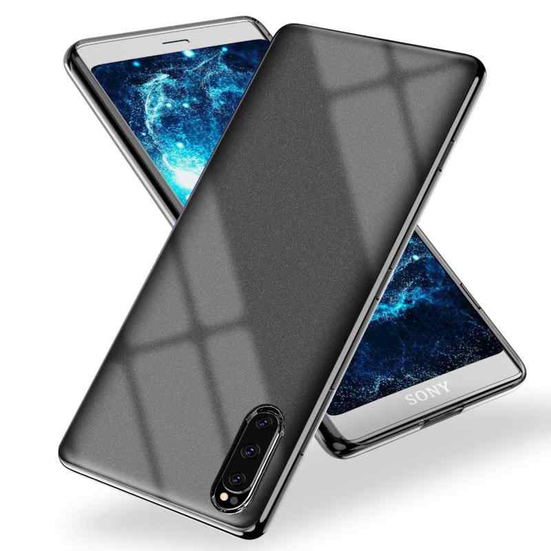 Sony XPeria 5 ケース 耐衝撃 カメラ保護 衝撃吸収 TPU シリコンカバー 半透明 カメラ保護 指紋防止 傷つき防止 薄型 脱着簡単 触り良い 黄変防止 防塵 耐久 一体型 人気 Sony XPeria 5 カバー 黒 D37-06