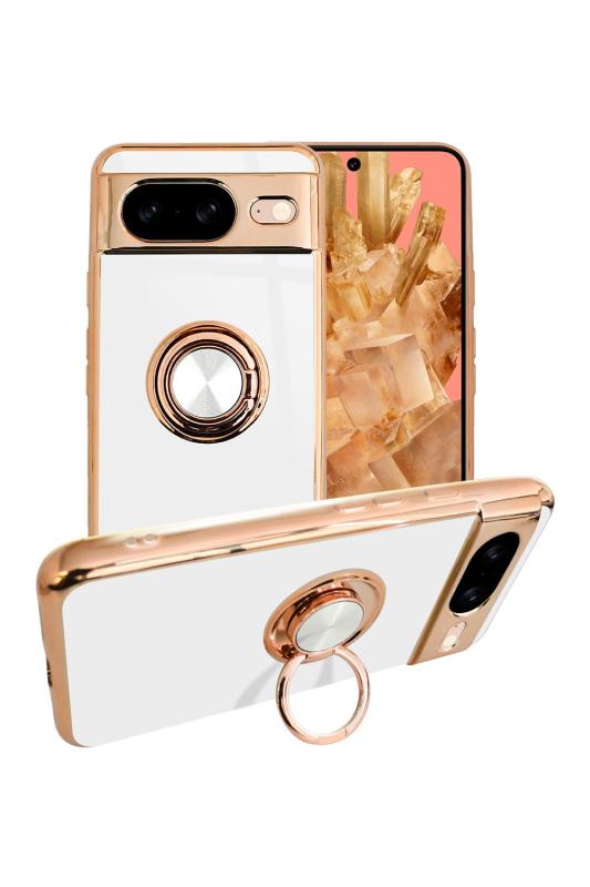 シズカウィル Pixel8 docomo au softbank スマホケース スマホリング グリッティア リング付きケース 1個入り