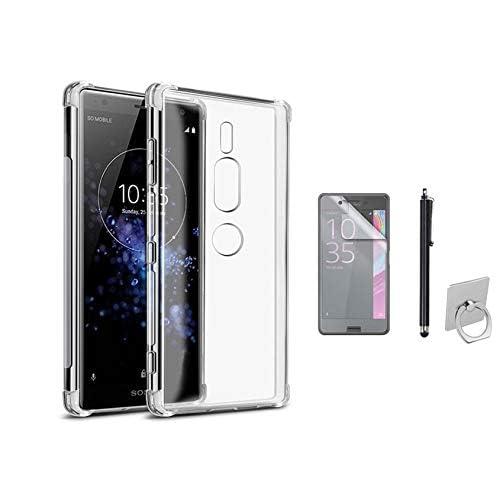 エクスペリア XZ3 コンパクト ケース 透明 シリコン 耐衝撃 Xperia XZ3 Compact 透明 保護 カバー エクスペリア SOV39 コンパクト カバー ケース クリア ソフト 衝撃吸収 docomoSO-01L ケース 防指紋 TPU 適用機種：Xperia XZ3 Compact / docomo SO-01L/SOV39 製品構成:　ケ-ス本体　+　タッチペン1枚+タッチペンケースの各コーナー内側部分に落下時の衝撃を効率よく吸収するための技術(エアクッションテクノロジー)を採用。本体の落下時に伝わる衝撃をケース内側の四隅(エアクッション)で吸収するので、衝撃を最小限に抑えます。薄くて丈夫で柔軟性が高く、程よいグリップ感があり、Xperia XZ3 本体の持つスリムさをできる限り損なわないよう設計しているXperia XZ3クリアケースです。Xperia XZ3各ボタン部分への操作性、アクセスしやすさを考慮した最も最適な設計になっております。前面も背面もフチを高く設計し液晶画面とカメラレンズをキズから保護します。ケース内側のドットパターンは端末本体のキズを防ぐとともにグレア現象(本体背面とケースが触れることにより発生するにじみ)を防ぎます。