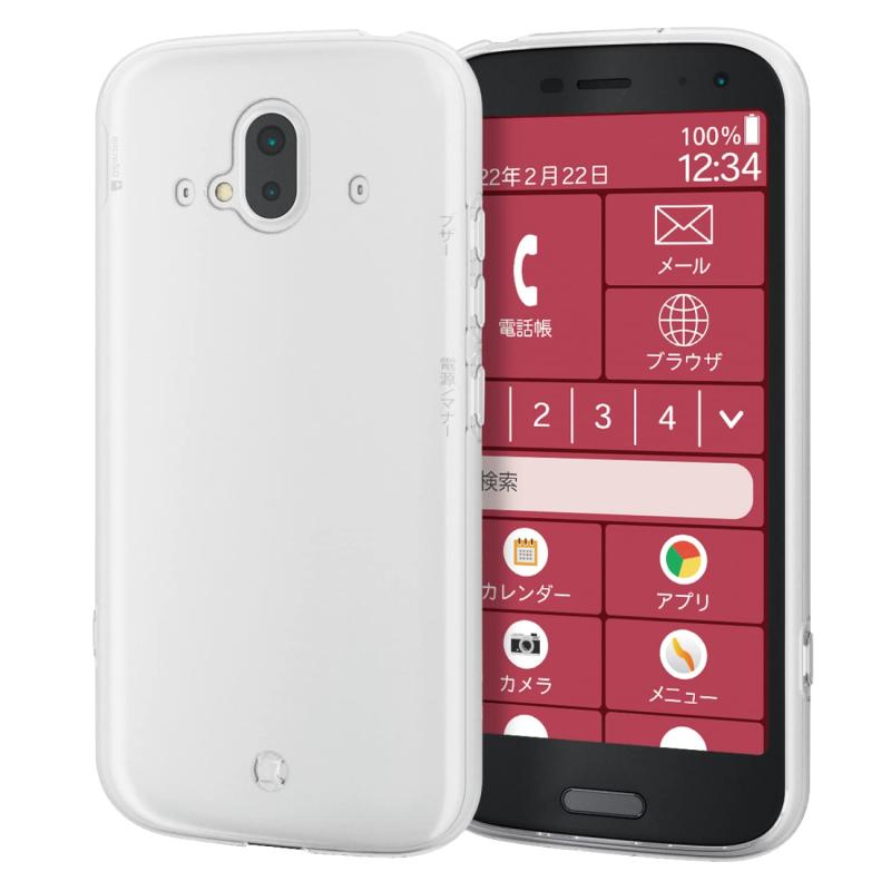 乐天商城 - エレコム らくらくスマートフォン（F-52B） ソフトケース 極み クリア PM-F213UCTCR