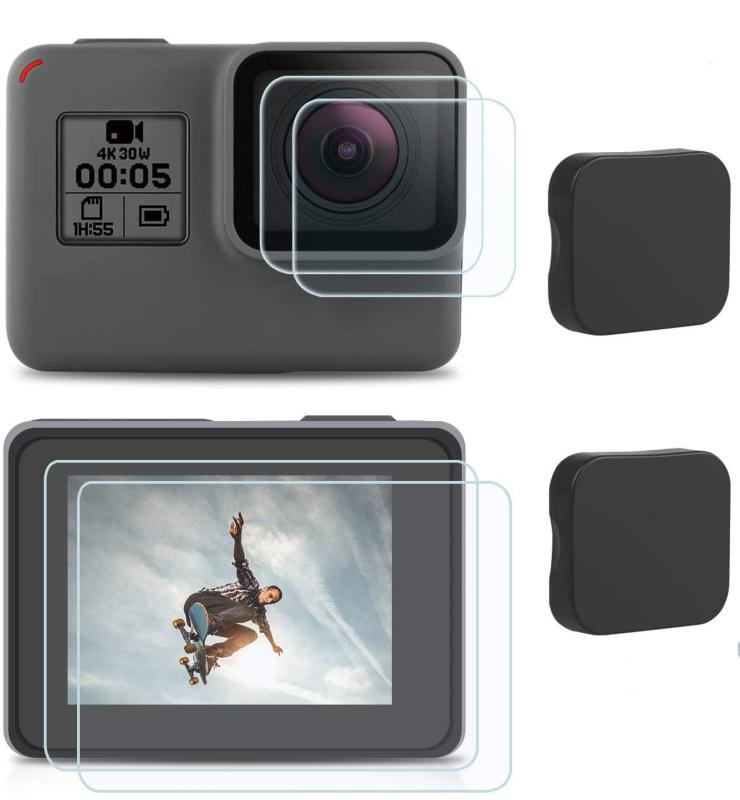 Rakuten - Maexus Gopro Hero 7 Black /6 /5 (2018) に適用強化ガラスフィルムセット アンチスクラッチ