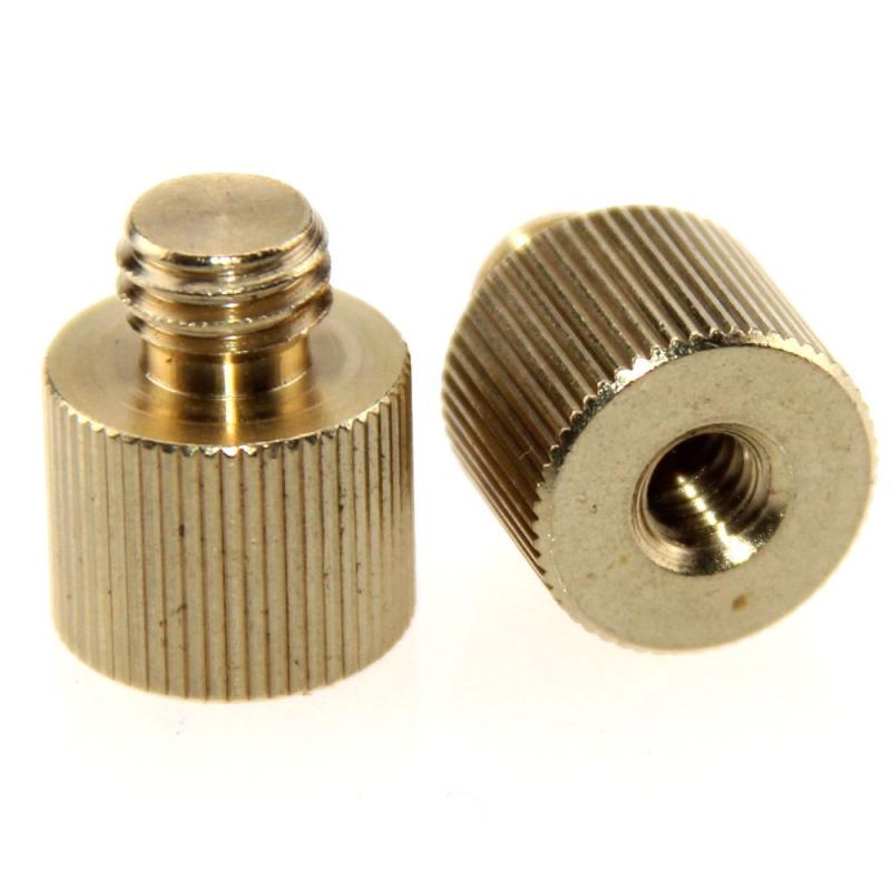 CAMVATE 3/8''オス1/4''メス 転換ネジ 三脚&amp;一脚ネジアダプター 真鍮 減圧Reducerデザイン 2点セット