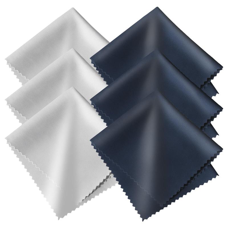 Liruvana メガネ拭き クリーニングクロス 24時間防曇 6枚セット スマホ 液晶画面 カメラレンズ対応 静電気防止 超極細繊維 洗濯可能 オフィス 家庭 旅行用