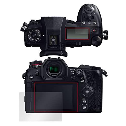 光沢液晶保護フィルム 防指紋 防気泡 LUMIX G9 PRO DC-G9 メイン・サブディスプレ...