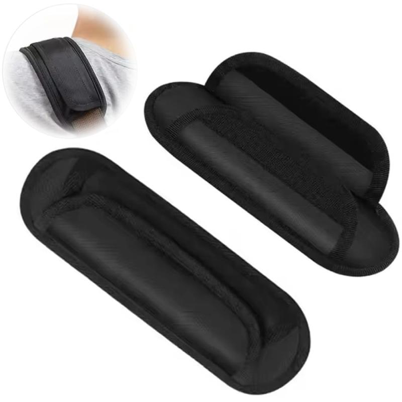 XIANFQNKJ ショルダーパッド 肩パッド (2個入り) 肩当て ベルクロ 簡単装着 取り外し可能な スペア交換用 ビジネスバッグ、PCバッグ、カメラケース、スポーツバッグなどに最適 ブラック 24*7.5cm