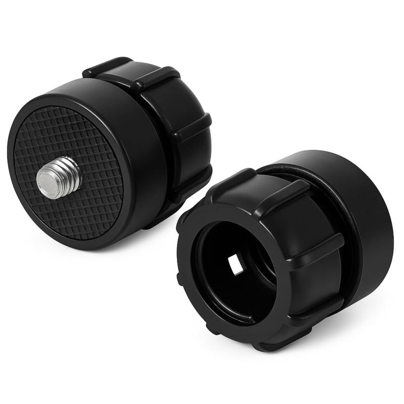 AQUALOACH 1/4ネジ 17mmボールヘッドジョイントアダプター 2個セット 三脚マウント カメラブラケット スマホホルダー 小型軽量