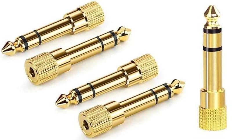 オス6.3mm⇒3.5mmメス 変換プラグ イヤホンジャック 変換 プラグ ステレオミニプラグ 6.35mm 3.5mm 変換 アダプタ メスオス ヘッドホン アンプ 電子ピアノ イヤホンなど用 ステレオミニプラグ(メ