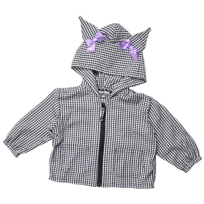 Takihyo (Takihyo) Hooded Jacket Sanrio sanrio jacket with hood ハローキティ-クロミ シナモロール Soccer fabric, 3D ear hood, girls' children's clothing