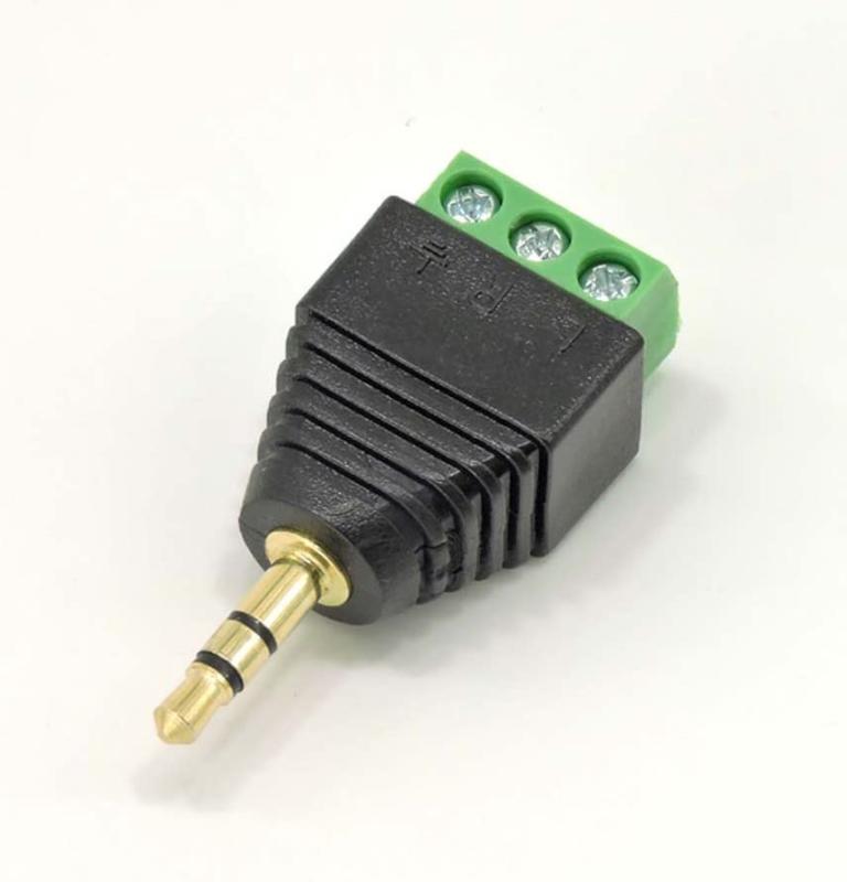 Access 3.5mm イヤホン ヘッドホン 自作 変換 ソケット アダプター 配線 テスト DIY アンプ 金メッキ調 ステレオ モノラル プラグ M45A-3.5 (3極 オス)