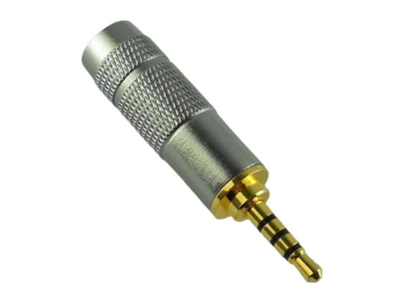 2.5mm ミニプラグ ミニミニプラグ マイクロプラグ フォーンプラグ フォンコネクタ ハンダ式 自作用 金メッキ 4極 A シルバーハンダで配線を固定するタイプです。サイズ：全長約3.8cm×直径0.8cm内径：6mm　重量：約5gパッケージ：クリスタルパック　海外輸入品