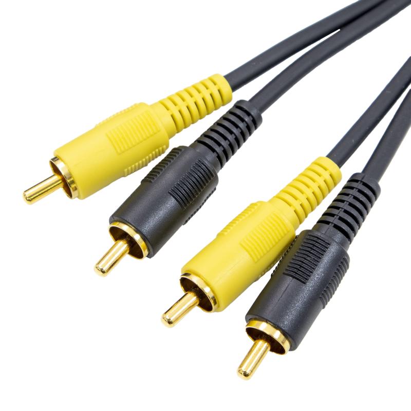 ビデオコード 2ピン - 2ピン RCA ケーブル 1m ゴールドプラグ 簡易包装 モノラル音声 の テレビ ビデオデッキ ゲーム機 など規格：RCA（黄：映像、黒：音声）長さ：1mパッケージ仕様：簡易包装（ビニール）使用用途：モノラル音声のテレビ、ビデオデッキ、DVDプレーヤー、プロジェクター、ゲーム機、他、RCA端子付きの機器使用上の注意：この製品は屋内用です。屋外や水滴のかかる場所、湿気の多い場所ではお使いいただけません。ケーブルには被覆を施しておりますが、電波を発信する機器や蛍光灯などのそばを通すと映像や音声が乱れることがあります。本来の目的以外にはお使いにならないでください。