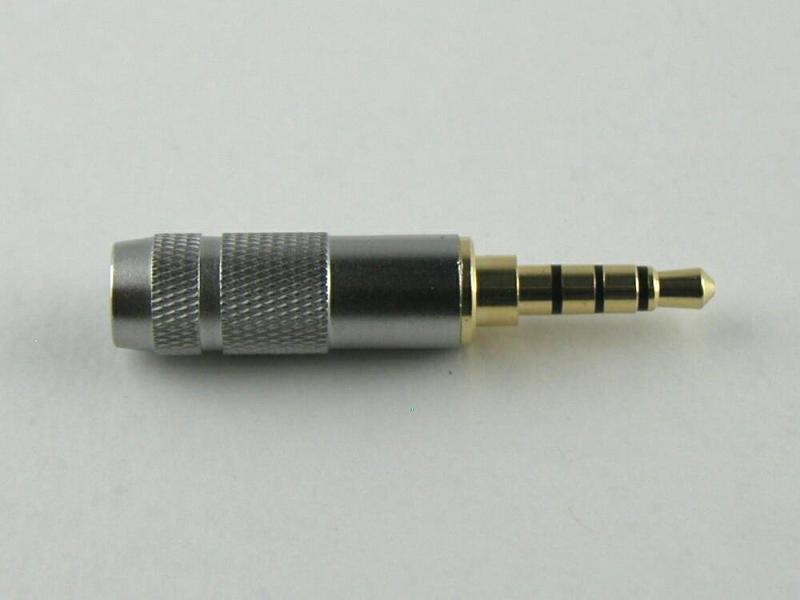 3.5mm ミニプラグ フォーンプラグ フォンコネクタ ハンダ式 自作用 金メッキ 4極 A...