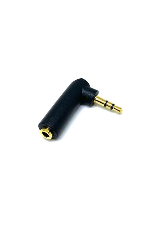 wumio L型 ステレオミニプラグ 3極 直角変換 90° 音声のみ 3.5mm イヤホンジャック オス メス ステレオミニジャック AUX アンプ イヤホン PC スピーカー