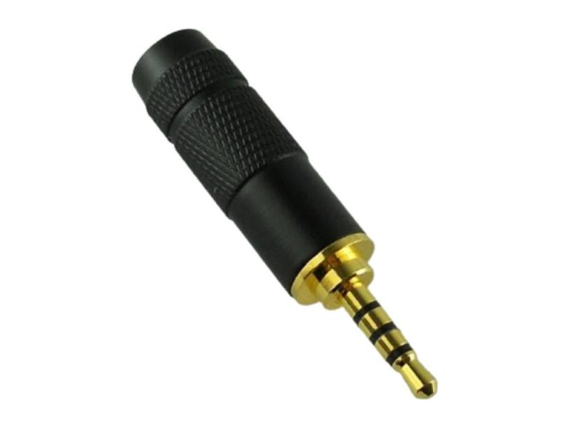 2.5mm ミニプラグ ミニミニプラグ マイクロプラグ フォーンプラグ フォンコネクタ ハンダ式 自作用 金メッキ 4極 A ブラックハンダで配線を固定するタイプです。サイズ：全長約3.8cm×直径0.8cm内径：6mm　重量：約5gパッケージ：クリスタルパック　海外輸入品